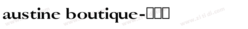 austine boutique字体转换